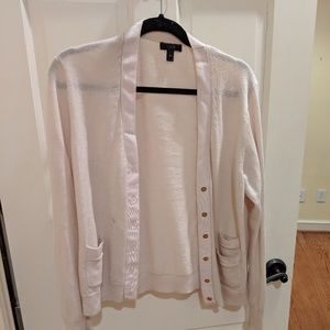 Grosgrain Trimmed Wool Cardigan